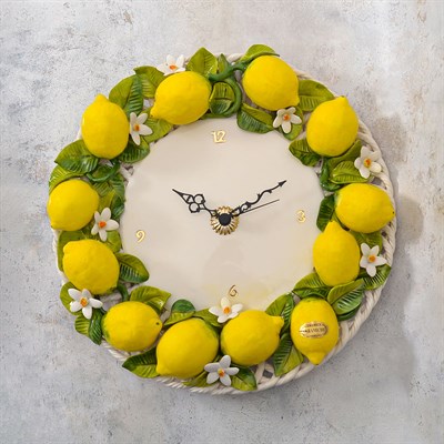 Часы настенные Orgia Лимоны 42 см - фото 73261