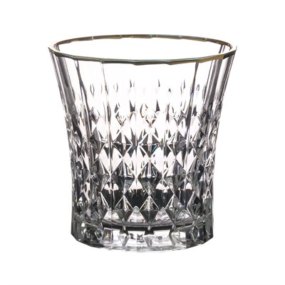 Набор стаканов для виски Lady Diamond золотая полоса 270 мл (6 шт) - фото 76299