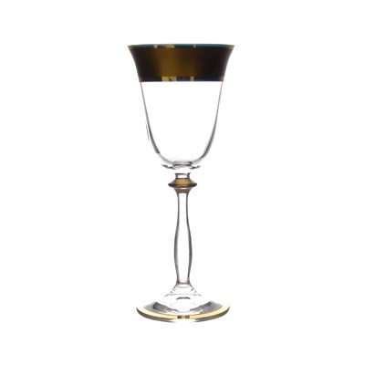Набор бокалов для вина AS Crystal Матовая полоса 185 мл (6 шт) - фото 78679