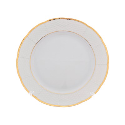 Набор тарелок Thun Менуэт золотая обводка 24 см (6шт) - фото 80101
