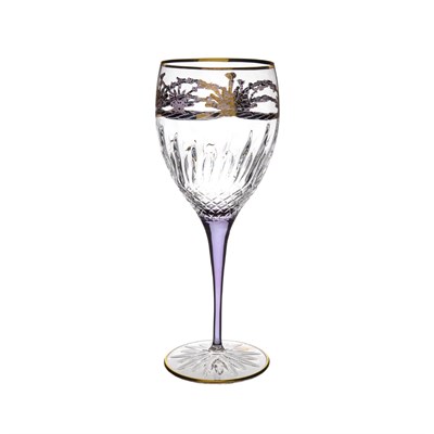 Набор бокалов для вина TIMON Violet/Gold (6 шт) 340 мл - фото 80225