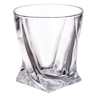 Набор стаканов для виски Crystalite Bohemia Quadro 340мл (6 шт) - фото 80490