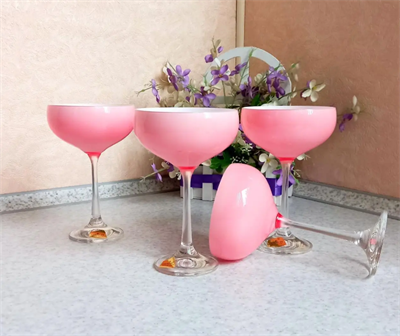 Набор креманок Пралине 180 мл (4 штуки) D5250 цвет розовый Crystalex - фото 80721