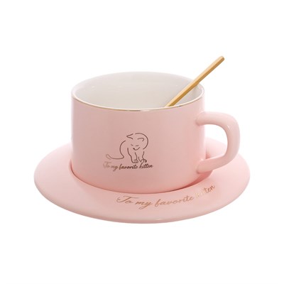 Чайная пара Royal Classics розовая - фото 81125