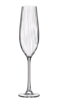 Набор фужеров для шампанского Crystalite Bohemia COLUMBA OPTIC 260 мл (6 шт) - фото 83111