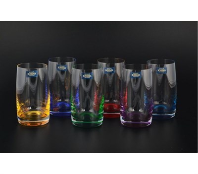 Набор стаканов для воды 250 мл Идеал Арлекино (6 шт) Crystalite Bohemia - фото 83493