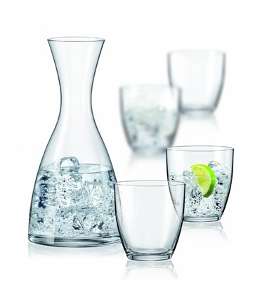 Набор для воды 5 предметов Water set Bar Crystalex (графин 1,2 л и 4 стакана по 300 мл) - фото 83507