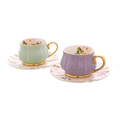 Набор чайных пар Royal Classics Времена года "Полевые цветы" 200 мл (2 шт) - фото 83515
