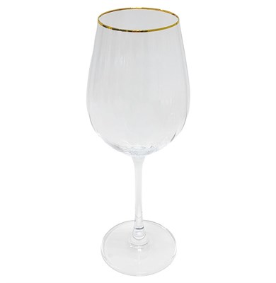 Набор бокалов для красного вина "COLUMBA OPTIC"; декор "Отводка золото", 650 мл (6 шт) - фото 83769