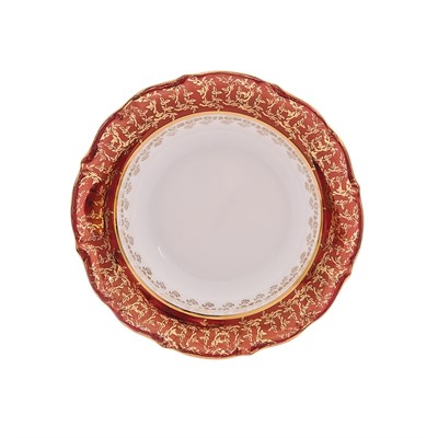 Набор тарелок Repast Красный лист Мария-тереза M-D 21 см (6шт) - фото 84173