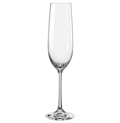Набор бокалов для шампанского Виола 190 мл (2 штуки), недекорированный Crystalex - фото 84489