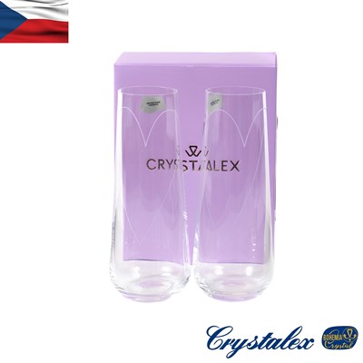 Набор стаканов Crystalex HEART 250 мл (2 шт) - фото 84812