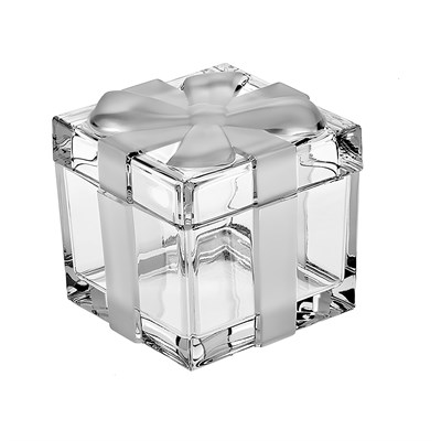 Хрустальная шкатулка с матовым бантом "BOXES" 11,5 см Crystal Bohemia - фото 84849