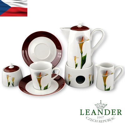 Сервиз чайный на 6 персон "Каллы" Elizaveta Leander 15 предметов - фото 84897