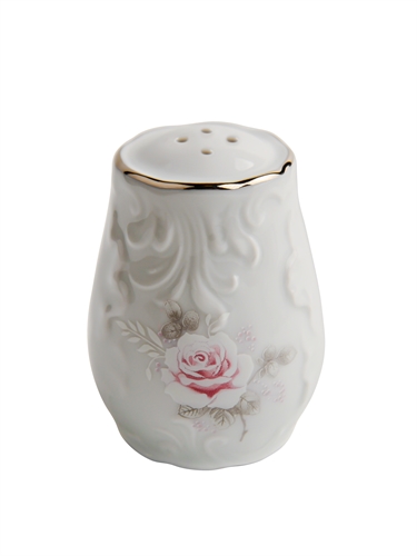 Солонка декор  Rococo,"Бледные розы,отводка золото" Cmielow К-72972 - фото 93654