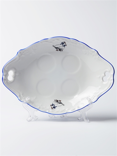 Поднос с ручками 17см для специй Rococo, декор "Гуси" Cmielow К-72950 - фото 93685