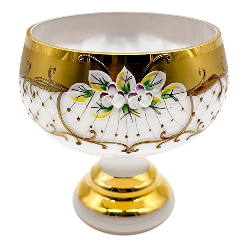Конфетница на ножке (10503), 15 см, Белая лепка 000049 - фото 93901