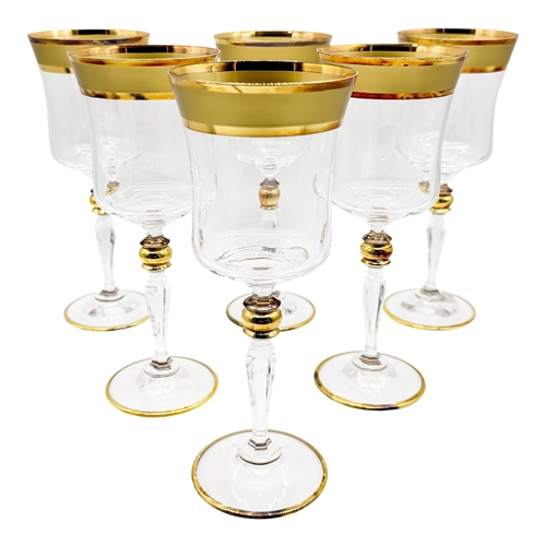 Набор бокалов для вина Grace (Грейс) 250 мл (6 шт) матовое золото 000143 - фото 94070