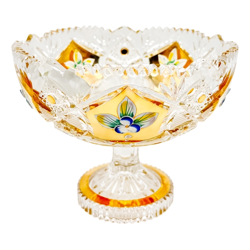 Конфетница 1938 высота 12 см хрусталь с лепкой 000193 - фото 94193