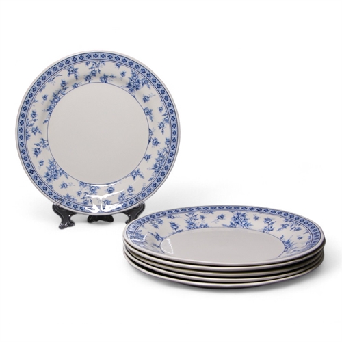 Набор обеденных тарелок 6 шт. ROSE CLUSTER BLUE, Claytan 12-1809 - фото 95497