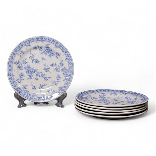 Набор десертных тарелок 6 шт. ROSE CLUSTER BLUE, Claytan 11-1809 - фото 95498