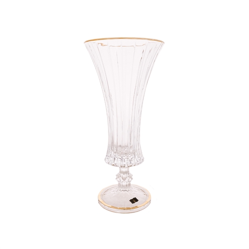 Ваза AS Crystal Timeless Golden Rim 41 см 68133 - фото 95934