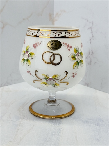 Фужер Юбилейный (Свадебный) Белая лепка, 14 см 000367 - фото 96522