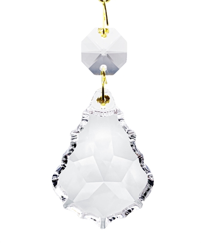 Подвеска Кленовый лист 52 мм (108/2,0) / хрустальная для люстры, Bydzov 001320 - фото 96552