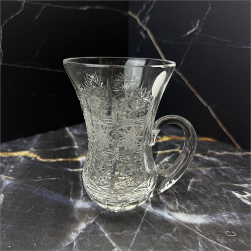 Стакан Армуд с ручкой 200 мл, хрусталь снежинка 000796 - фото 96600