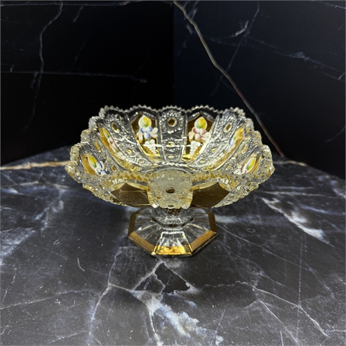 Конфетница 12,5 см квадратная (1900), хрусталь с лепкой 000799 - фото 96602