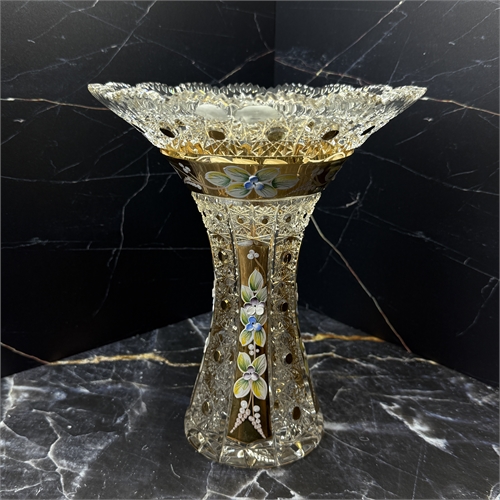 Ваза "Балерина" 25 см, Хрусталь с лепкой 000865 - фото 96616