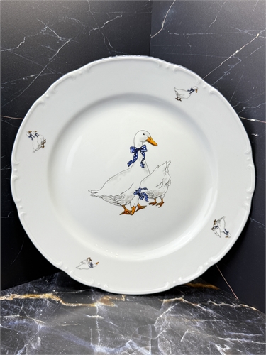 Блюдо круглое 30 см "Гуси" Констанция, Thun 000770 - фото 96784