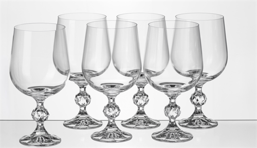 Набор бокалов для вина Crystalex Claudia (Клаудия) 455 мл (6 шт) 68805 - фото 96972