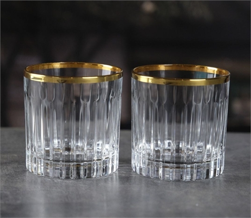 Набор стаканов для виски RCR Timeless 310мл золото (2 шт) 69327 - фото 97016