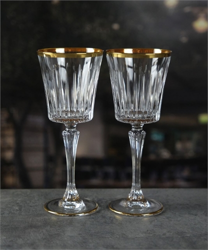 Набор бокалов для вина RCR Timeless 230мл золото (2 шт) 69322 - фото 97018