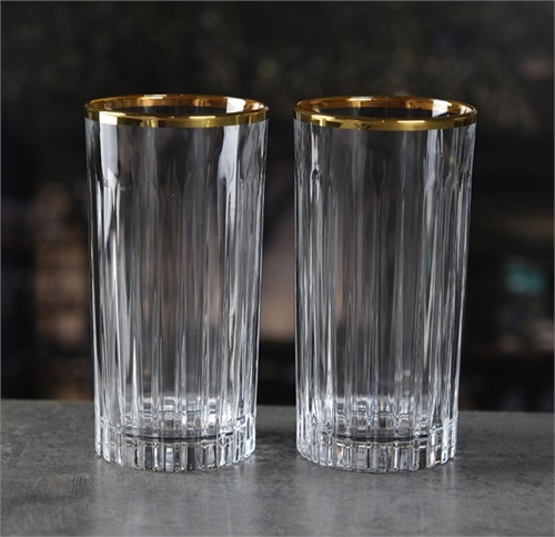Набор стаканов для воды RCR Timeless 440мл золото (2 шт) 69329 - фото 97020