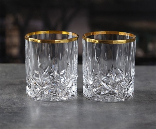 Набор стаканов для виски RCR Opera 300мл золото (2 шт) 69330 - фото 97022