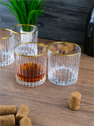 Набор стаканов для виски RCR Timeless 360мл золото (6 шт) 69648 - фото 97125