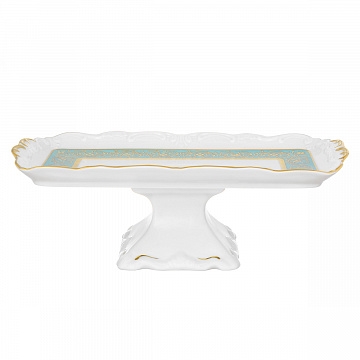 Рулетница на ножке 26 см Бирюза с золотом ББ72156 - фото 97451