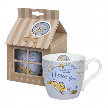 Кружка 425 мл "Guess how much I love you" Костяной фарфор ББ79205 - фото 97462