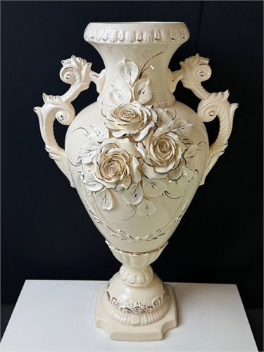 Ваза Иллюзия бежевая 65 см 000241 - фото 97531