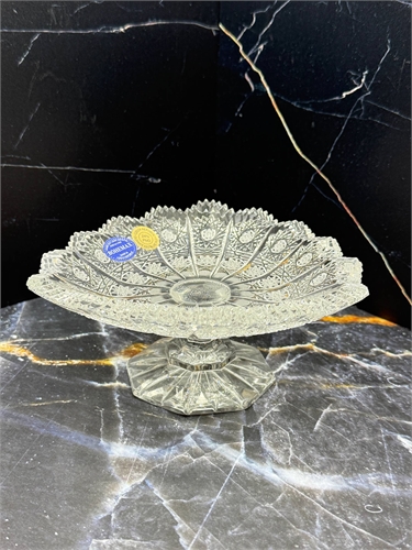 Конфетница на ножке 15 см (арт. 1935), хрусталь снежинка, Bohemax 001459 - фото 97569