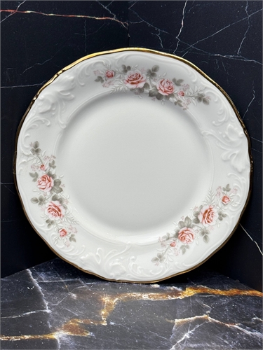 Набор тарелок 19 см  (6 шт) Бледная роза отводка золото, Carlsbad 000868 - фото 97575