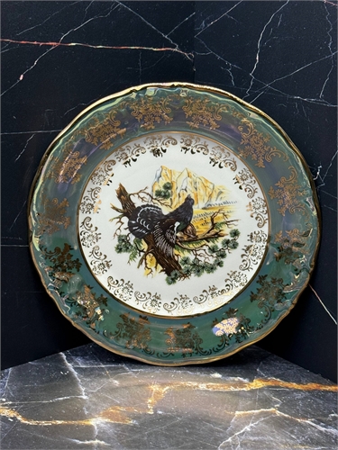 Настенная тарелка 19 см Зелёная охота (Глухарь) 000751 - фото 97607