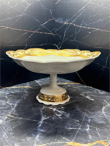 Фруктовница 29 см на ножке, Cream Gold, Barclis 000810 - фото 97622