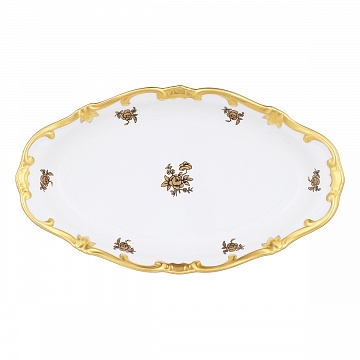 Селедочница 23 см "Роза золотая" ББ204 - фото 97645