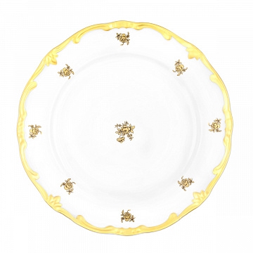 Набор тарелок 24 см 6 штук "Роза золотая" ББ176 - фото 97669