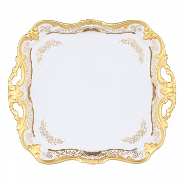 Блюдо квадратное 30 см "Симфония золотая" ББ169 - фото 97718