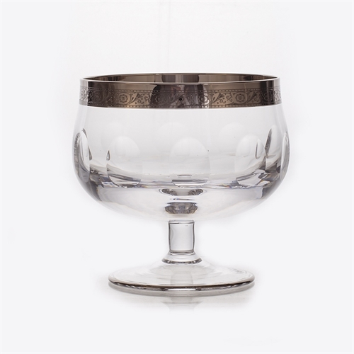 Ваза для конфет на ножке 13 см "Kvetna Джесси платина" ББ15489 - фото 97875