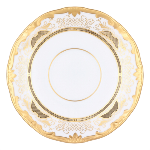 Набор блюдец 13 см 6 шт "Симфония золотая" ББ12705 - фото 97902